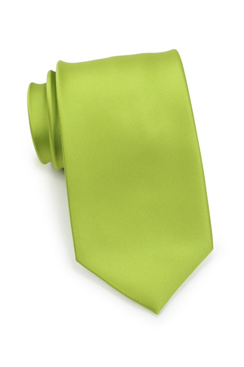 Green Apple Solid Necktie - MenSuits