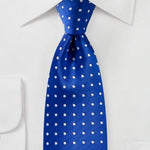 Horizon Blue Polka Dot Necktie - MenSuits