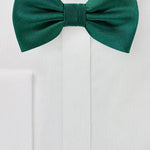 Hunter Green Herringbone Bowtie - MenSuits