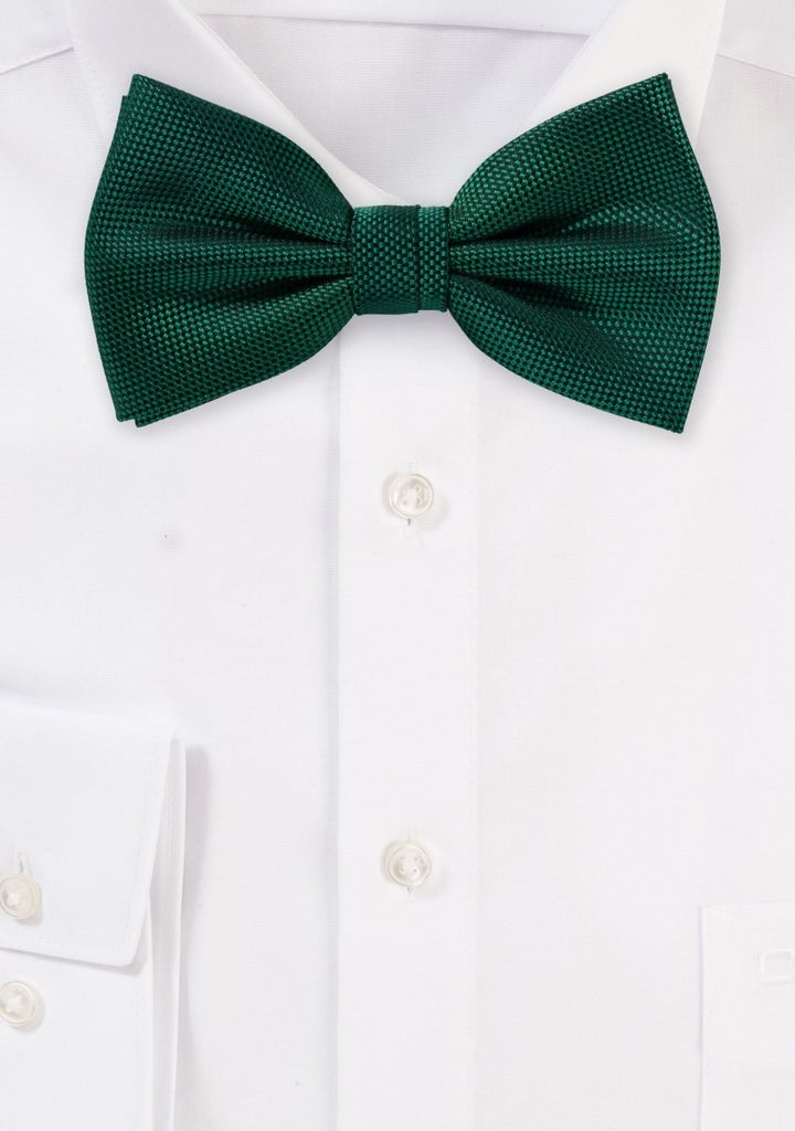 Hunter Green MicroTexture Bowtie - MenSuits