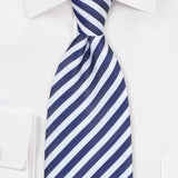 Indigo Summer Striped Necktie - MenSuits