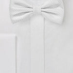 Ivory Pin Dot Bowtie - MenSuits