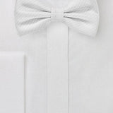 Ivory Pin Dot Bowtie - MenSuits