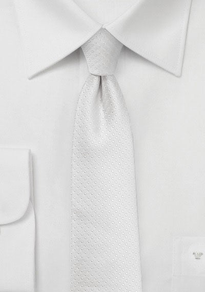 Ivory Pin Dot Necktie - MenSuits
