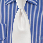 Ivory Small Texture Necktie - MenSuits