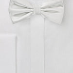 Ivory Solid Bowtie - MenSuits
