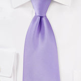 Lavender Solid Necktie - MenSuits