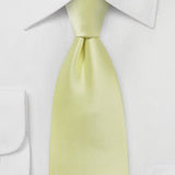 Lemon Grass Solid Necktie - MenSuits