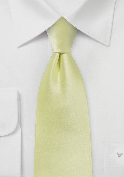 Lemon Grass Solid Necktie - MenSuits