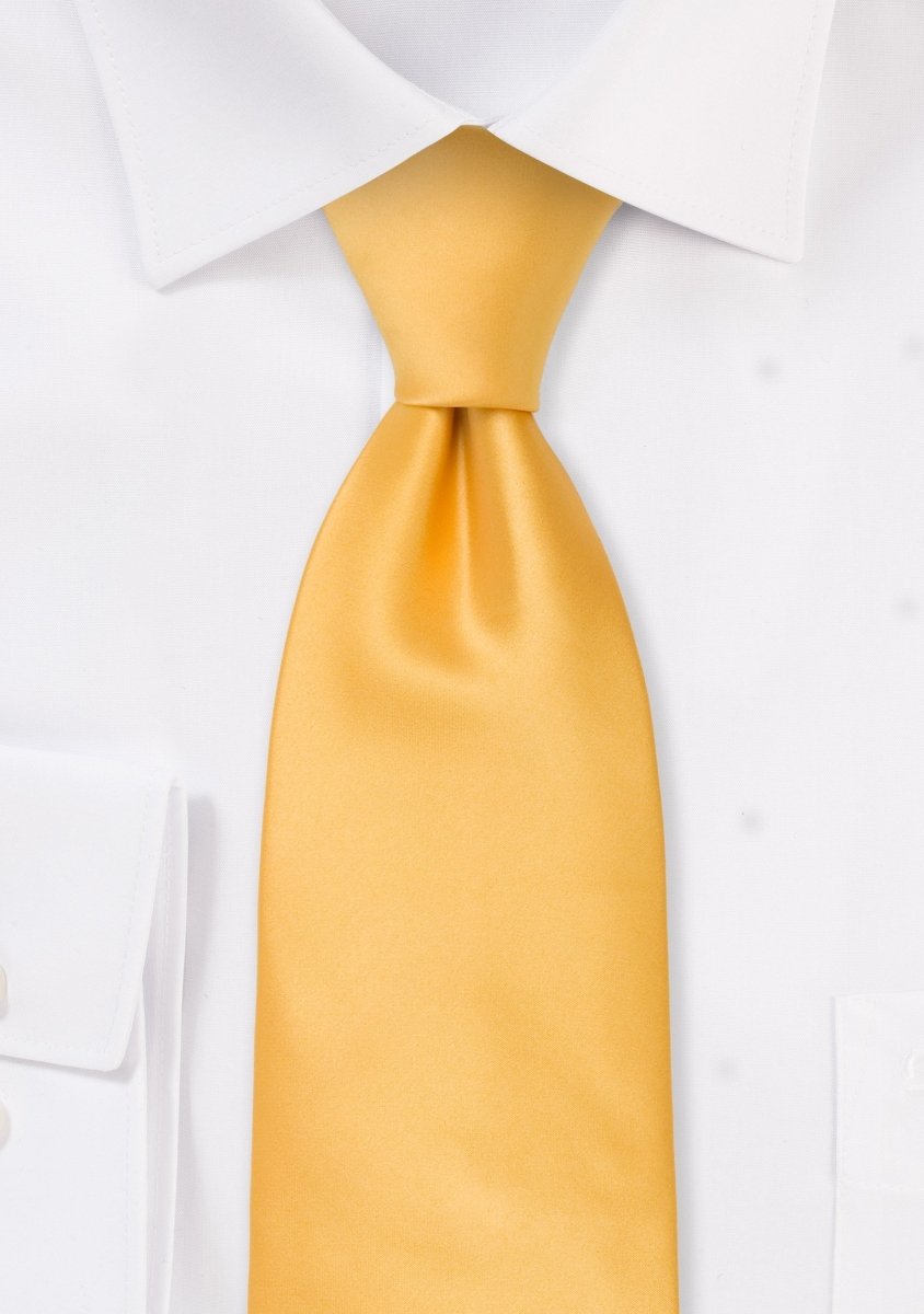 Lemon Solid Necktie - MenSuits