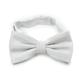 Light Silver Solid Bowtie - MenSuits