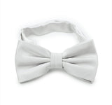 Light Silver Solid Bowtie - MenSuits