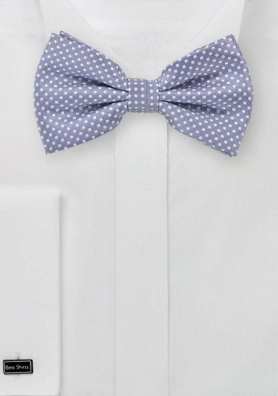 Lilac Pin Dot Bowtie - MenSuits