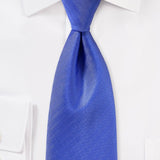 Marine Blue Herringbone Necktie - MenSuits