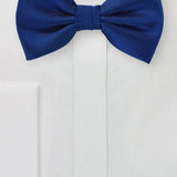 Marine Blue MicroTexture Bowtie - MenSuits