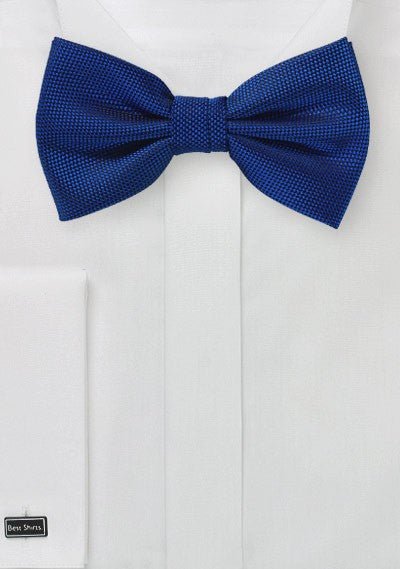 Marine Blue MicroTexture Bowtie - MenSuits