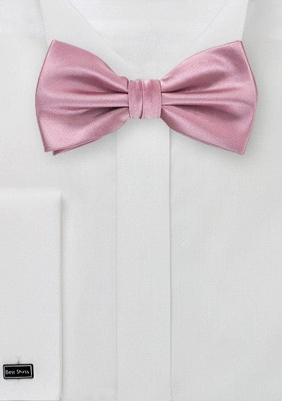 Mauve Pink Solid Bowtie - MenSuits