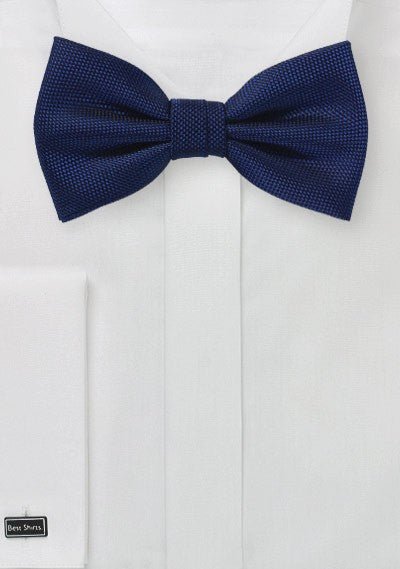 Menswear Navy MicroTexture Bowtie - MenSuits