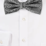 Mercury Silver Proper Paisley Bowtie - MenSuits