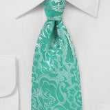 Mermaid Floral Paisley Necktie - MenSuits