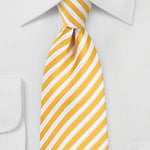 Meyer Lemon Summer Striped Necktie - MenSuits