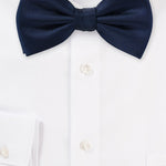 Midnight Blue MicroTexture Bowtie - MenSuits
