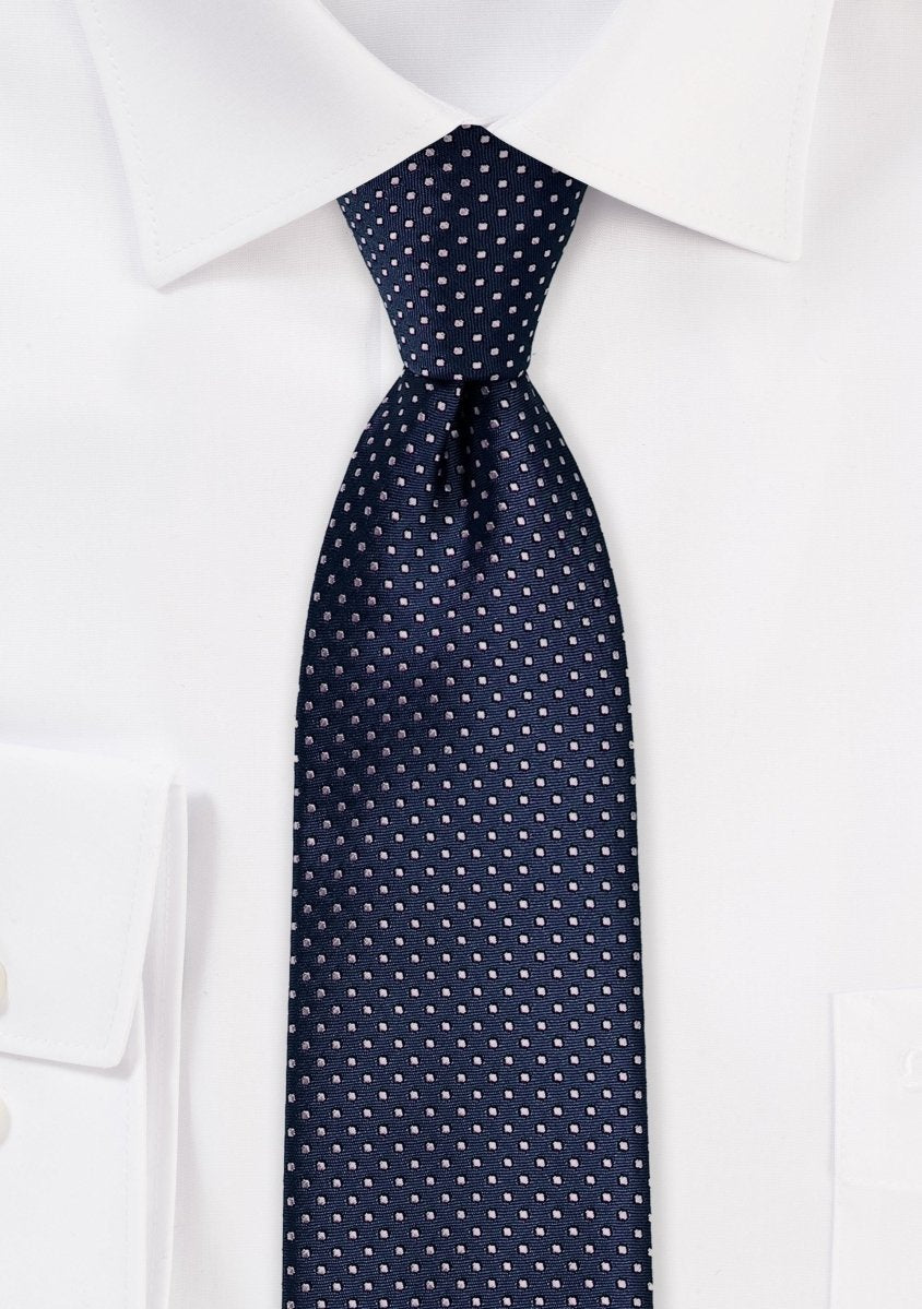 Midnight Pin Dot Necktie - MenSuits