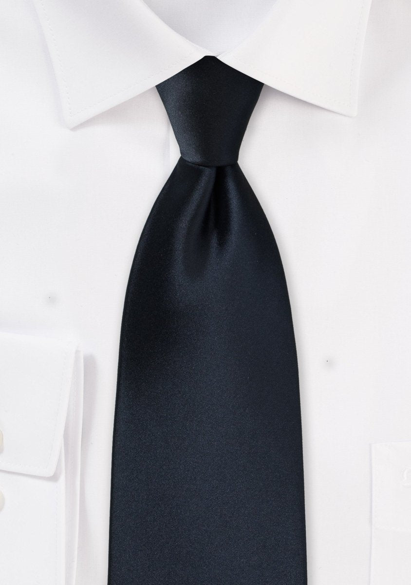 Midnight Solid Necktie - MenSuits