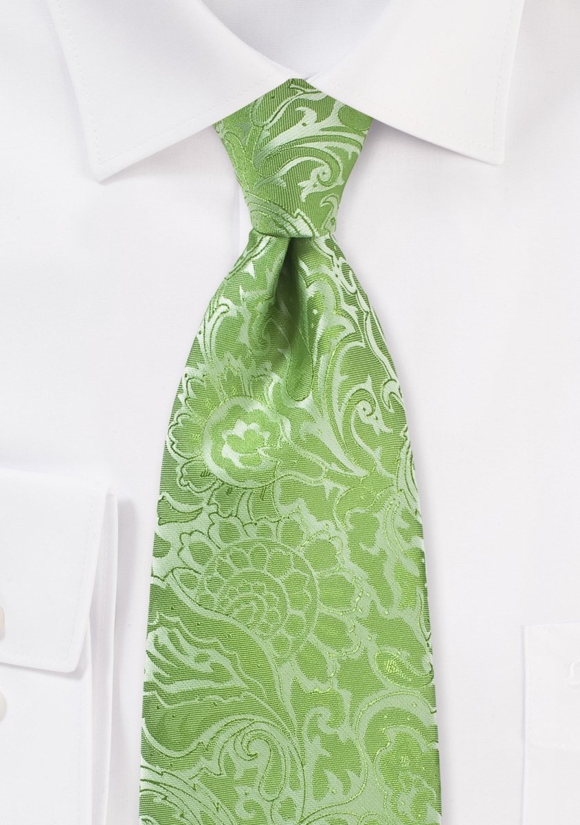 Midori Floral Paisley Necktie - MenSuits