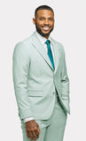 Mint Green 2 Button Suit - MenSuits