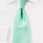 Mint Herringbone Necktie - MenSuits