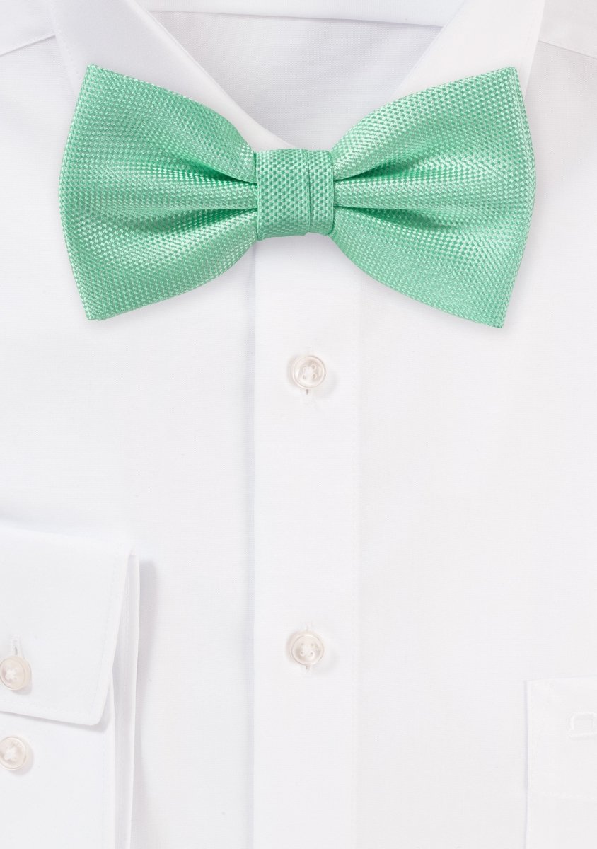 Mint MicroTexture Bowtie - MenSuits