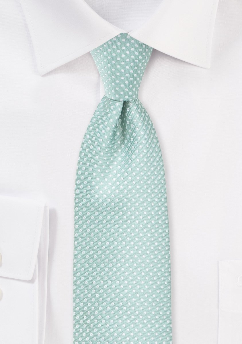Mint Pin Dot Necktie - MenSuits