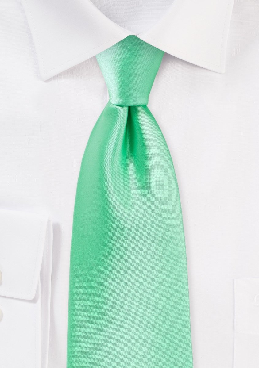 Mint Solid Necktie - MenSuits