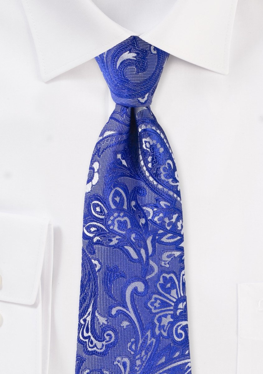 Morning Glory Proper Paisley Necktie - MenSuits