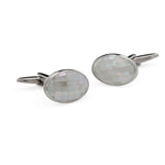 Multi-textured Silver Cufflinks - MenSuits