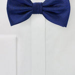 Navy Herringbone Bowtie - MenSuits