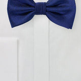 Navy Herringbone Bowtie - MenSuits