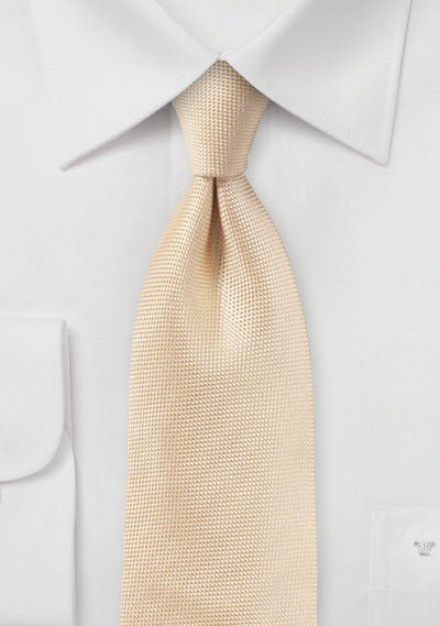 Peach Apricot MicroTexture Necktie - MenSuits
