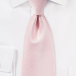 Peach Blush Herringbone Necktie - MenSuits