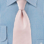 Peach Blush MicroTexture Necktie - MenSuits