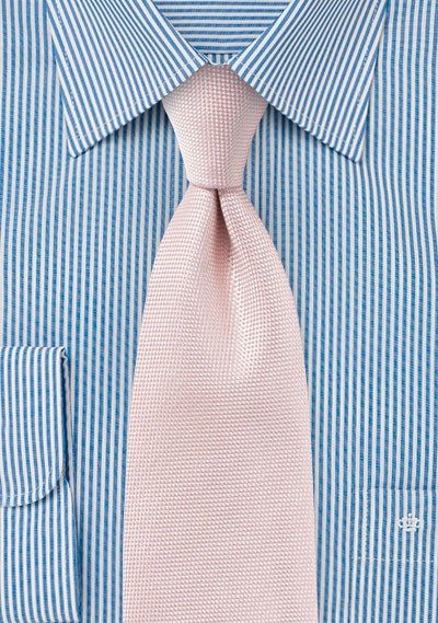 Peach Blush MicroTexture Necktie - MenSuits