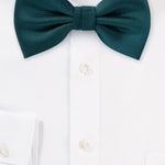 Peacock Teal MicroTexture Bowtie - MenSuits
