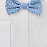 Periwinkle Pin Dot Bowtie - MenSuits