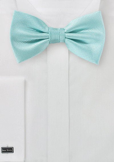 Pool Blue MicroTexture Bowtie - MenSuits