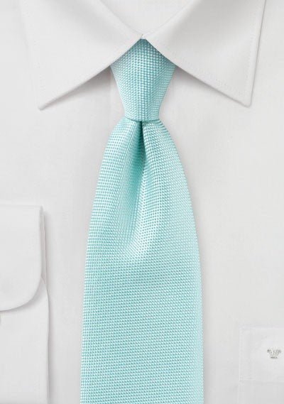 Pool Blue MicroTexture Necktie - MenSuits