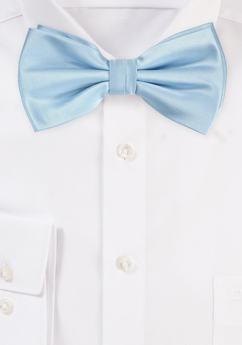 Powder Blue Solid Bowtie - MenSuits