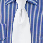 Pure White Small Texture Necktie - MenSuits