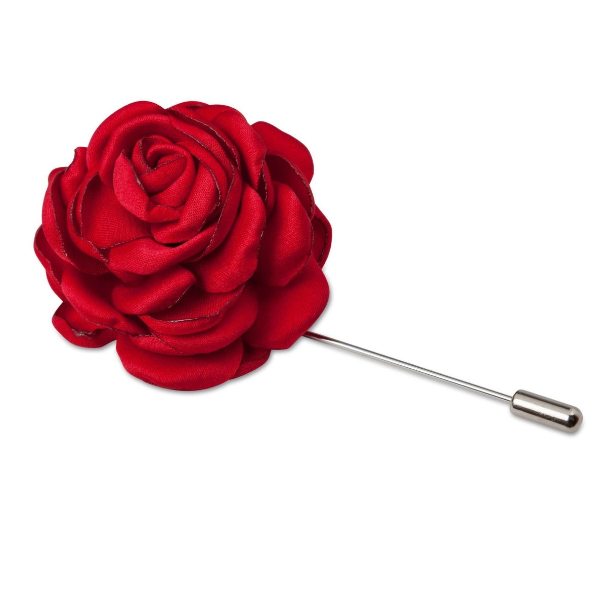 Red Rose Lapel Pin - MenSuits
