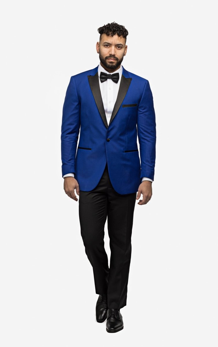 Blue tuxedo on sale with tie
